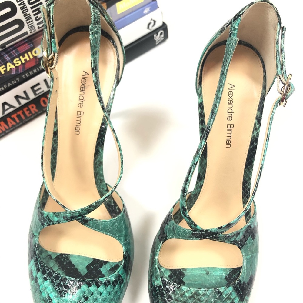 Alexandre Birman Heels Snakeskin Bucatta 9.5 - Picture 4 of 9
